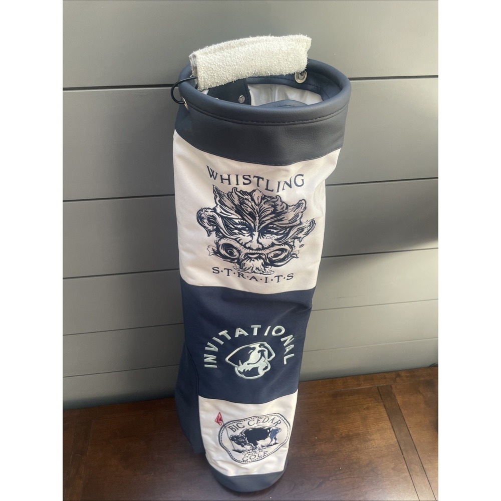 Whistling Straits Invitational Big Cedar Golf Sunday Bag Blue And White NEW!